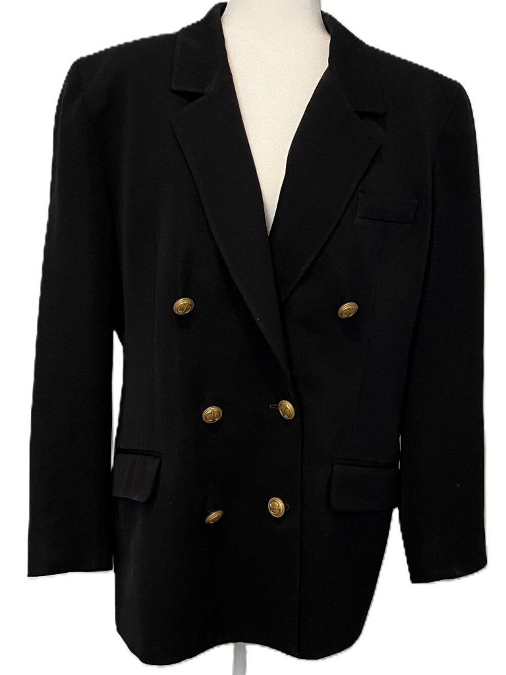 CHRISTIAN DIOR | Vintage Black Blazer with Gold Buttons